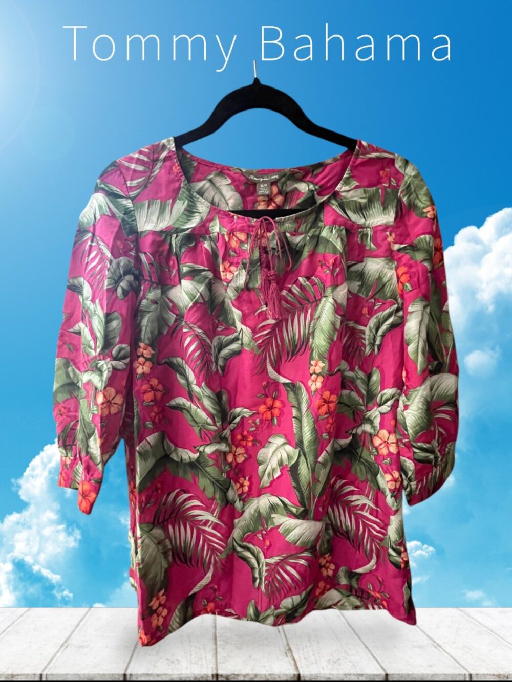 Fuchsia Tommy Bahama Top S